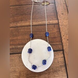 Dorlan Blue Lapis Stone Necklace